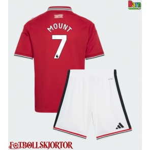Manchester United Mason Mount #7 Hemmakläder Barn 2026-27 Kortärmad (+ Korta byxor)